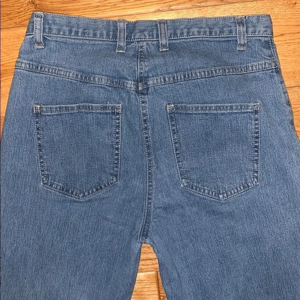 Christopher & banks Light wash high waist straight boot cut stretch jeans size 2